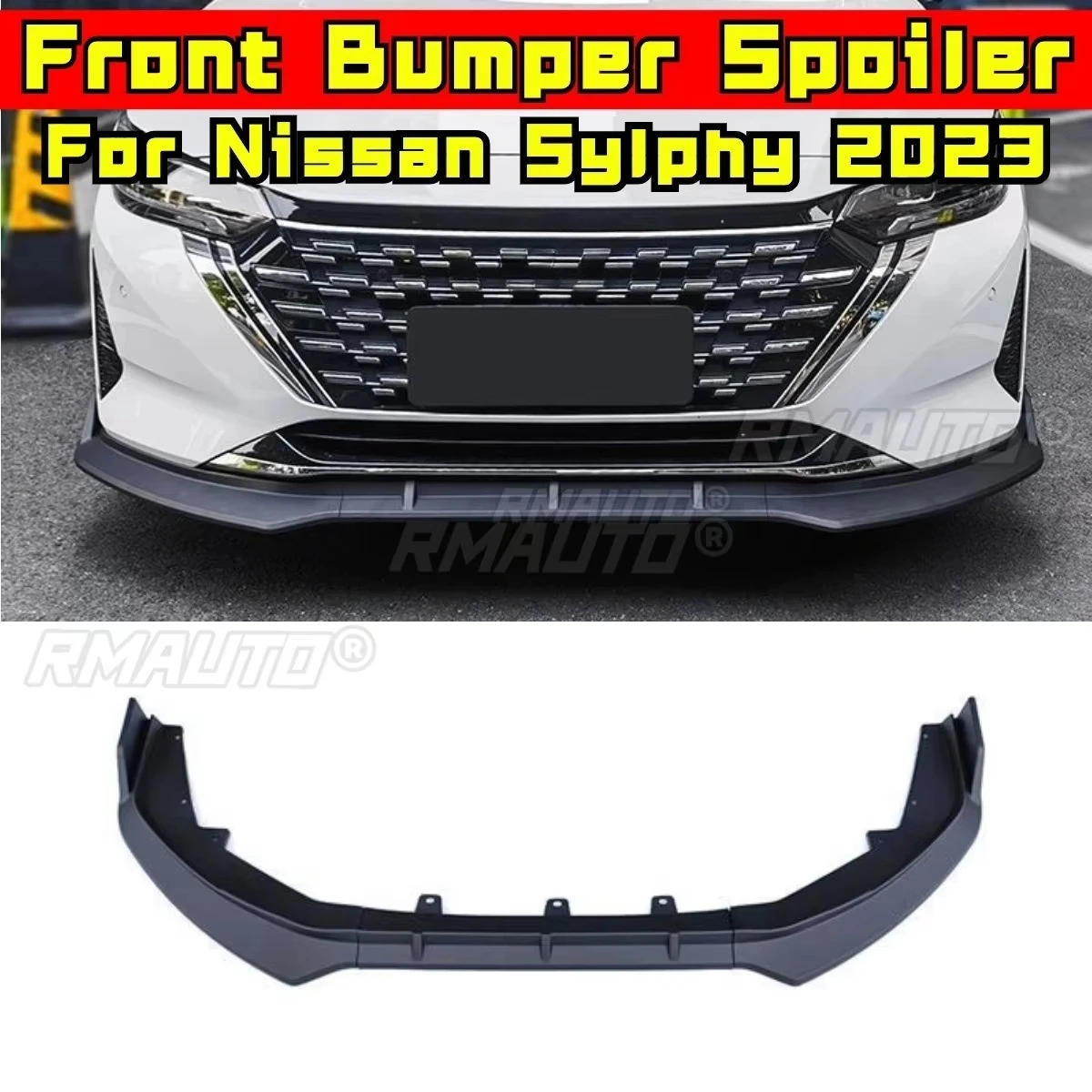For Nissan Sylphy 2023 Car Front Bumper Lip Splitter Diffuser Spoiler Car Accessories Gloss Black Bumper Lip Modification Part
For Nissan Sylphy 2023 Car Front Bumper Lip Splitter Diffuser Spoiler Car Accessories Gloss Black Bumper Lip Modification Part
