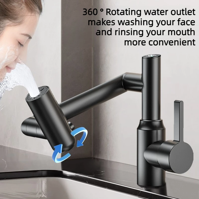 Universal Rotation Digital Display Pull Faucet Adjustable 3 Gear Hot Cold Water for Wash Basin
Universal Rotation Digital Display Pull Faucet Adjustable 3 Gear Hot Cold Water for Wash Basin