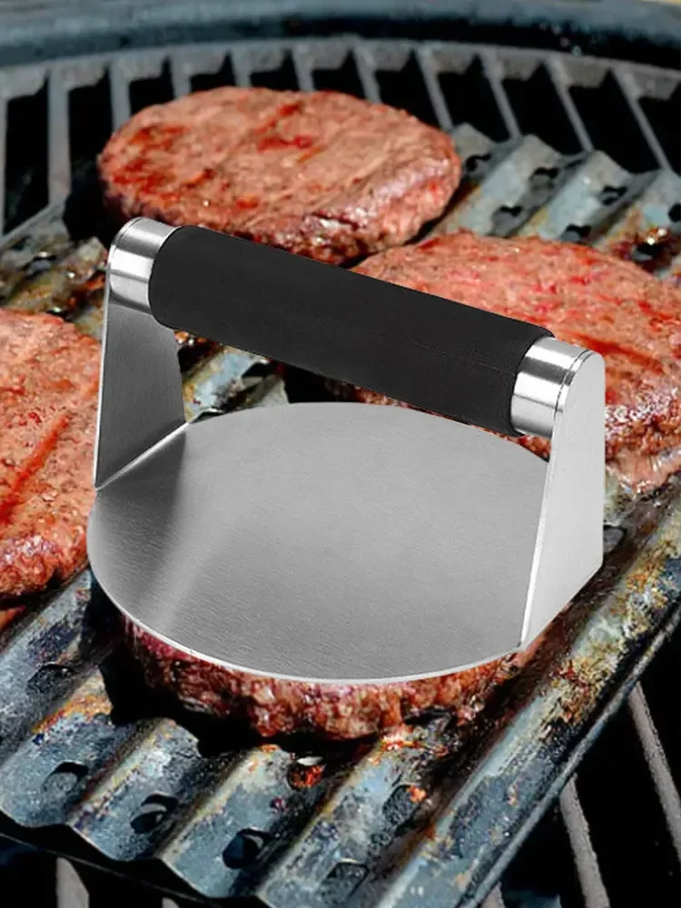With Anti-Scald Handle Hamburger Smasher Toolfor Smashburger Bacon Ground Beef Meat Stainless Steel 5.5 Inch Smash Burger Press
With Anti-Scald Handle Hamburger Smasher Toolfor Smashburger Bacon Ground Beef Meat Stainless Steel 5.5 Inch Smash Burger Press