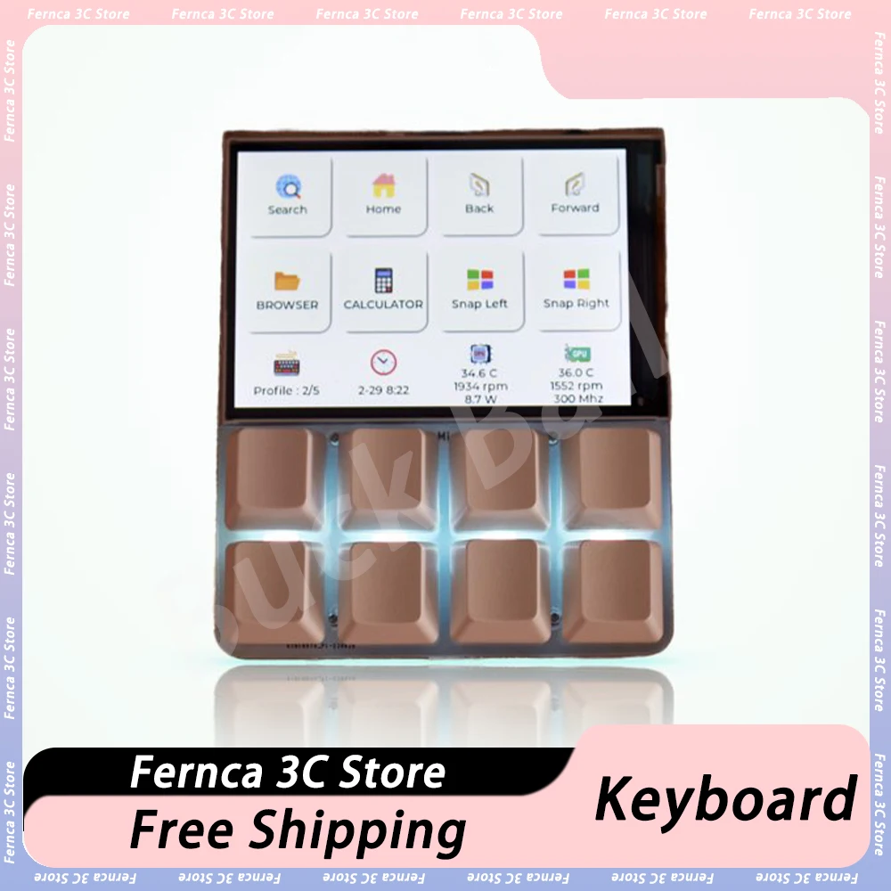 Stream Deck Mini Mechanical Keyboard Auxiliary Screen Keyboard Multifunctional Console Panel Desktop Assistant Programmer Gift
Stream Deck Mini Mechanical Keyboard Auxiliary Screen Keyboard Multifunctional Console Panel Desktop Assistant Programmer Gift