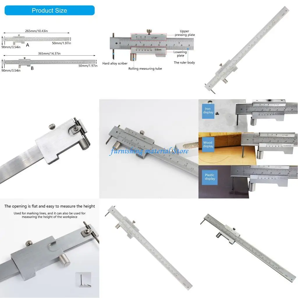Y5GD Stainless Steel Vernier Caliper 200/300mm Double Marking For Students Hobbyists
Y5GD Stainless Steel Vernier Caliper 200/300mm Double Marking For Students Hobbyists