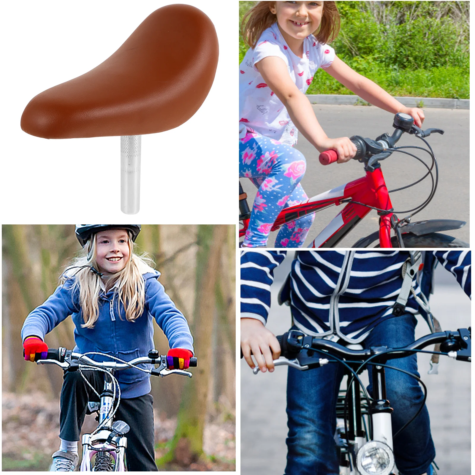 Thickened Bike Seat Wide Comfortable Large Bicycle Seat Light Brown Steel Pipe Child PU Material Adjustable Height
Thickened Bike Seat Wide Comfortable Large Bicycle Seat Light Brown Steel Pipe Child PU Material Adjustable Height