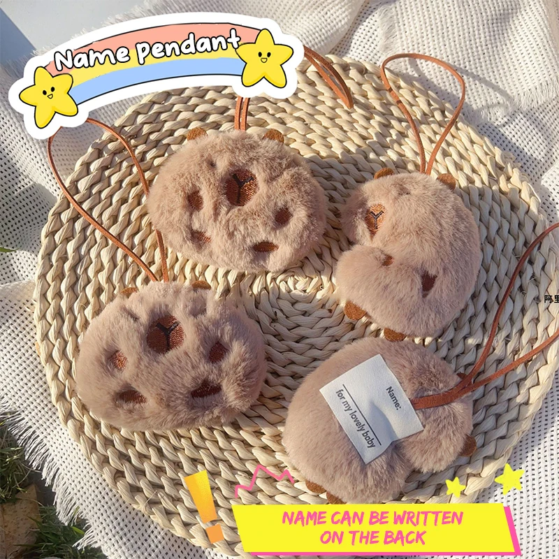 Cute Capybara Name Sticker Pendant Cartoon Guinea Pig Plush Doll Anti-lost Mark Luggage Tag Charm Keychain Bag Decor
Cute Capybara Name Sticker Pendant Cartoon Guinea Pig Plush Doll Anti-lost Mark Luggage Tag Charm Keychain Bag Decor