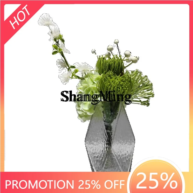 CL glass art flower arrangement green immortal flower arrangement hotel clubhouse desktop decorative flower
CL glass art flower arrangement green immortal flower arrangement hotel clubhouse desktop decorative flower