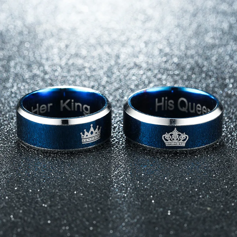 Stainless Steel Her King His Queen Couple Rings Jewelry For Lovers' Simple Fashion Party Wedding Gift Accessories Wholesale
Stainless Steel Her King His Queen Couple Rings Jewelry For Lovers' Simple Fashion Party Wedding Gift Accessories Wholesale