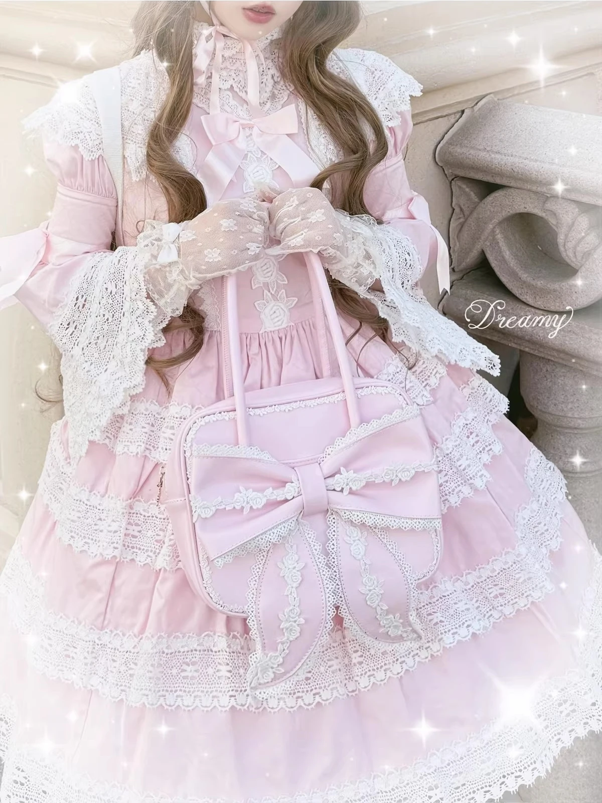 Japanese sweet retro original lolita bow lace small square bag ladies cute old-fashioned lo handbag for women
Japanese sweet retro original lolita bow lace small square bag ladies cute old-fashioned lo handbag for women