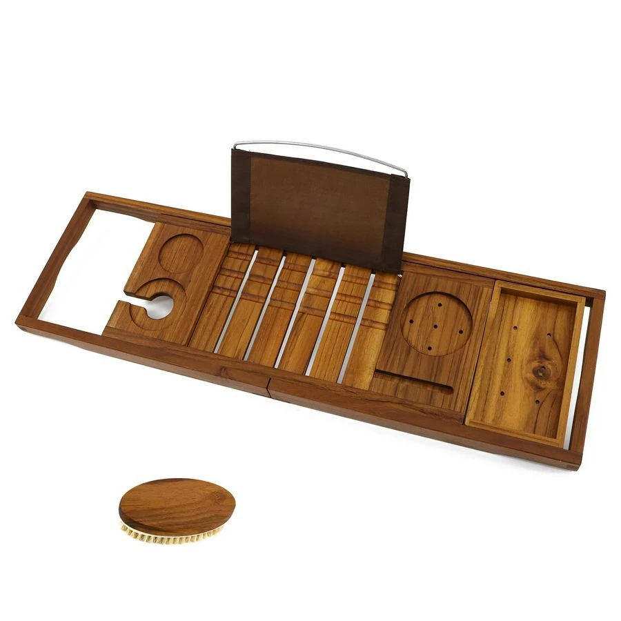 Teak Bathtub Caddy Tray Bath Tray for Tub, Unique Bathtub Organizer with Book Tablet Wine Glass Cup Towel Holder, Adjustable, fo
Teak Bathtub Caddy Tray Bath Tray for Tub, Unique Bathtub Organizer with Book Tablet Wine Glass Cup Towel Holder, Adjustable, fo