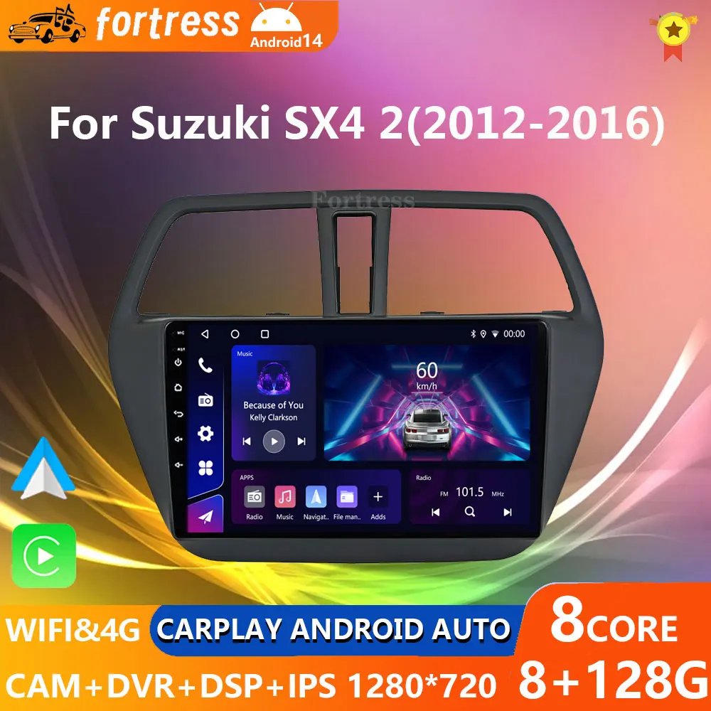 For Suzuki SX4 2 S-Cross 2012 - 2016 Carplay Auto 4G+WIFI GPS Car Radio Navigation Multimedia Video Player Stereo BT Android 14
For Suzuki SX4 2 S-Cross 2012 - 2016 Carplay Auto 4G+WIFI GPS Car Radio Navigation Multimedia Video Player Stereo BT Android 14