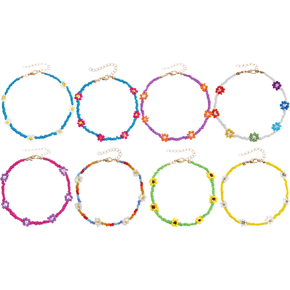 8Pcs Beaded Bracelet Set Women Alloy Resin Ankle Bracelets For Women Colorful Jewelry Flower Design Wedding Accessories
8Pcs Beaded Bracelet Set Women Alloy Resin Ankle Bracelets For Women Colorful Jewelry Flower Design Wedding Accessories