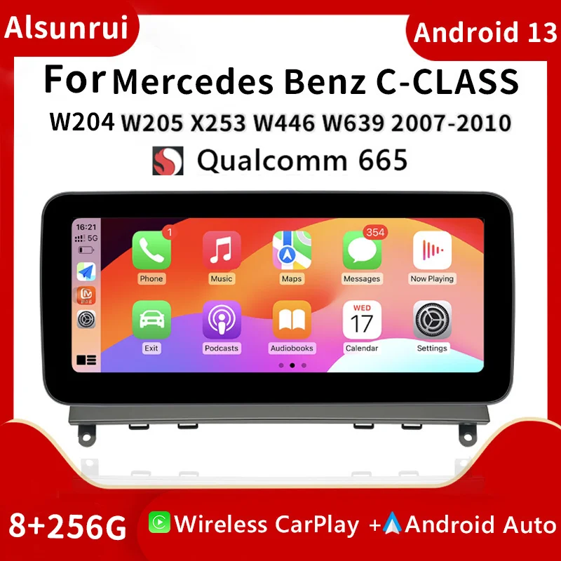 Android 13 Qualcomm 665 for Benz C Class W204 2007-2010 WIFI 4G Car Radio Carplay intelligent systems Auto Multimedia Player
Android 13 Qualcomm 665 for Benz C Class W204 2007-2010 WIFI 4G Car Radio Carplay intelligent systems Auto Multimedia Player