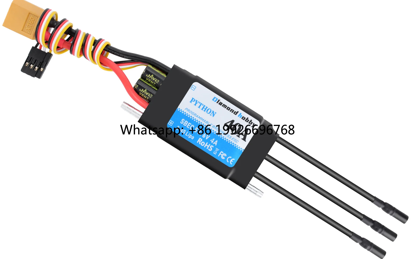 DH40A 4S Waterproof ESC 40A 5V/6V BEC with XT60 for Model Ships/RC Boats (App Programmable) factory
DH40A 4S Waterproof ESC 40A 5V/6V BEC with XT60 for Model Ships/RC Boats (App Programmable) factory