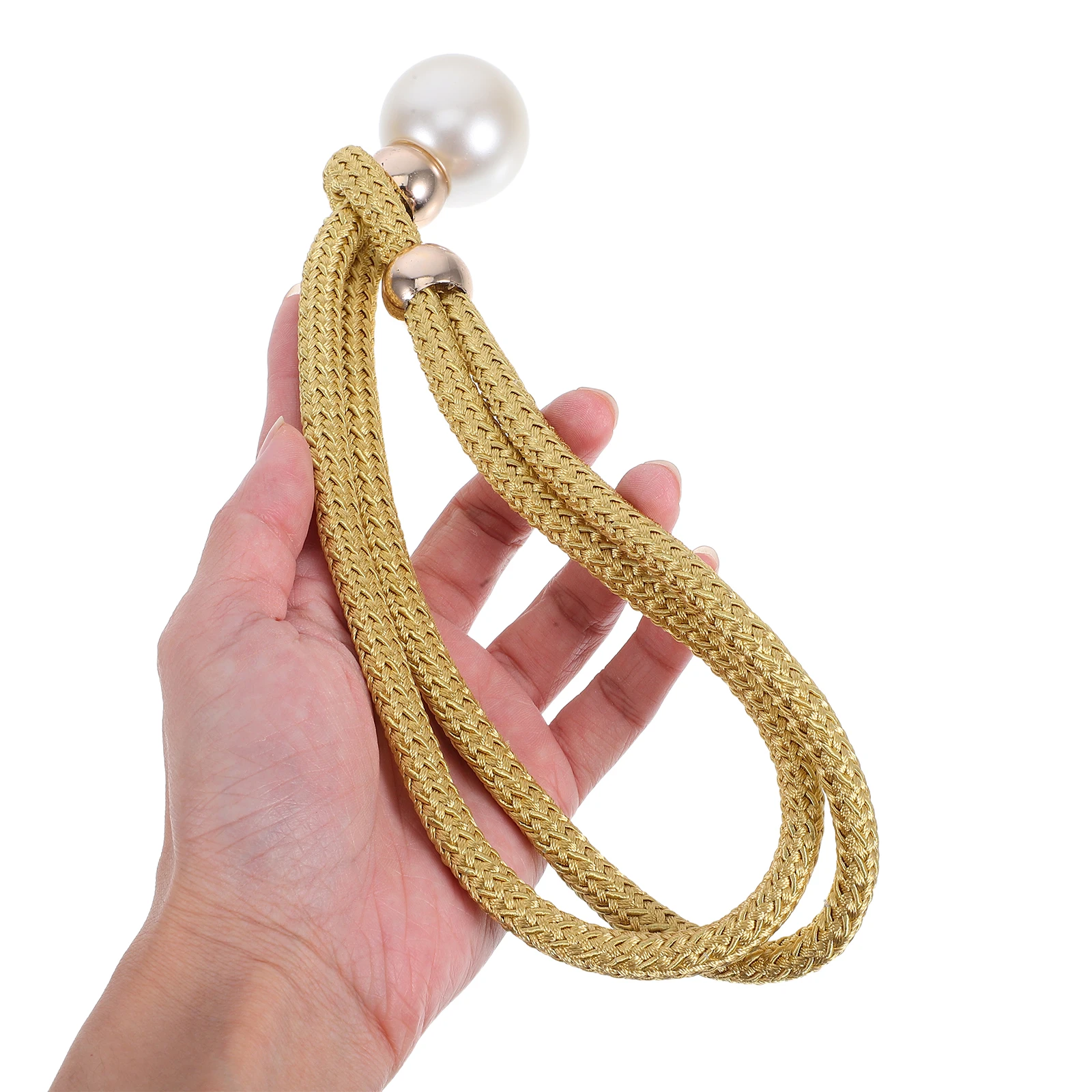 2Pairs Hand Braided Cotton Rope Curtain Tiebacks Pearl Decor Adjustable Tie Backs for Bedroom Office Window Drapes
2Pairs Hand Braided Cotton Rope Curtain Tiebacks Pearl Decor Adjustable Tie Backs for Bedroom Office Window Drapes