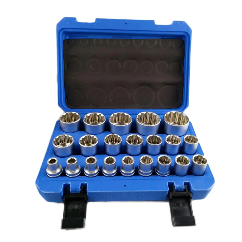 High-Quality Chrome Vanadium Steel Plum Blossom Twelve-Angle Socket Set 1/2 Inch Socket Set
High-Quality Chrome Vanadium Steel Plum Blossom Twelve-Angle Socket Set 1/2 Inch Socket Set