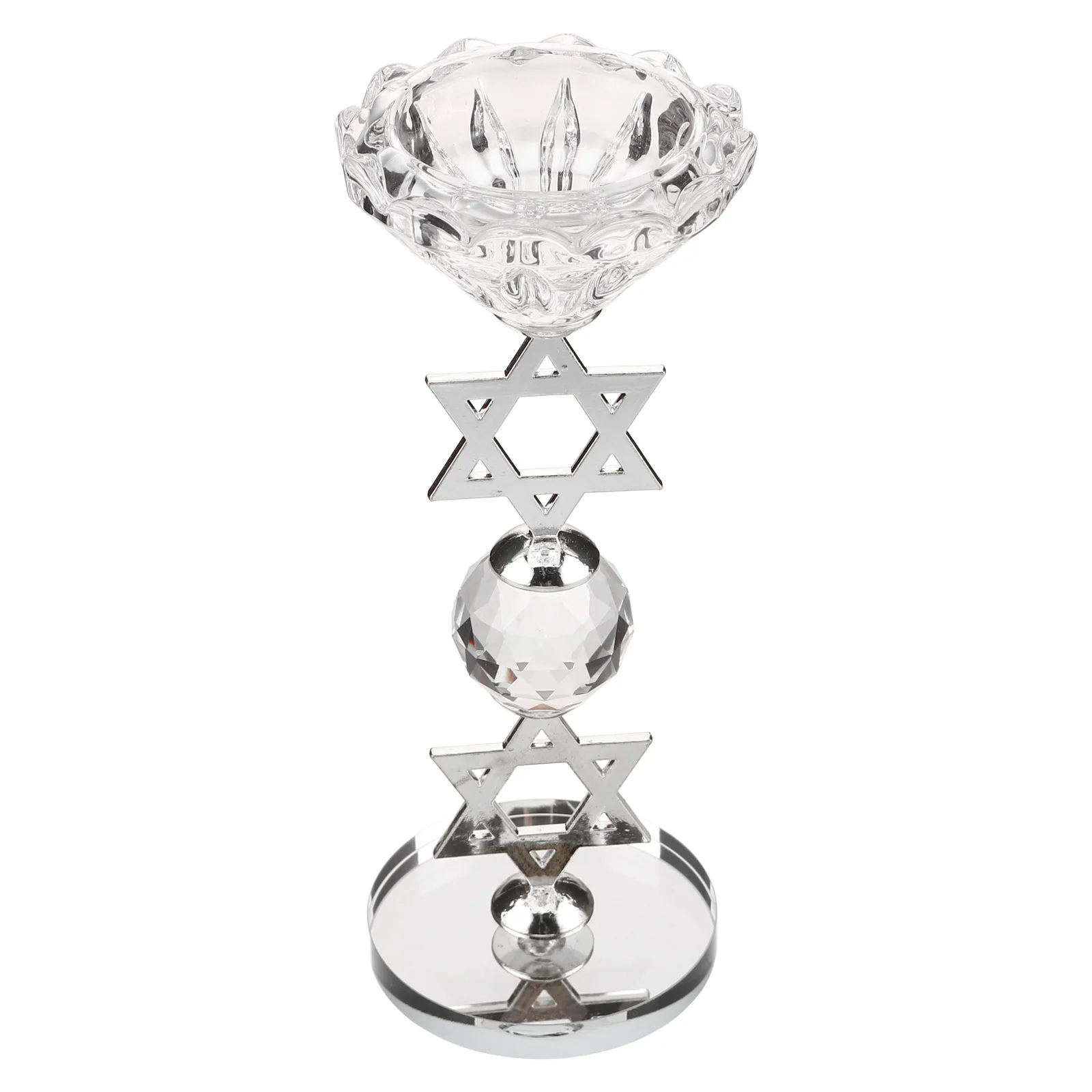 Crystal Six Pointed Holder Hanukkah Religious Candlestick Decor Tabletop Lighting Ornament Festival
Crystal Six Pointed Holder Hanukkah Religious Candlestick Decor Tabletop Lighting Ornament Festival