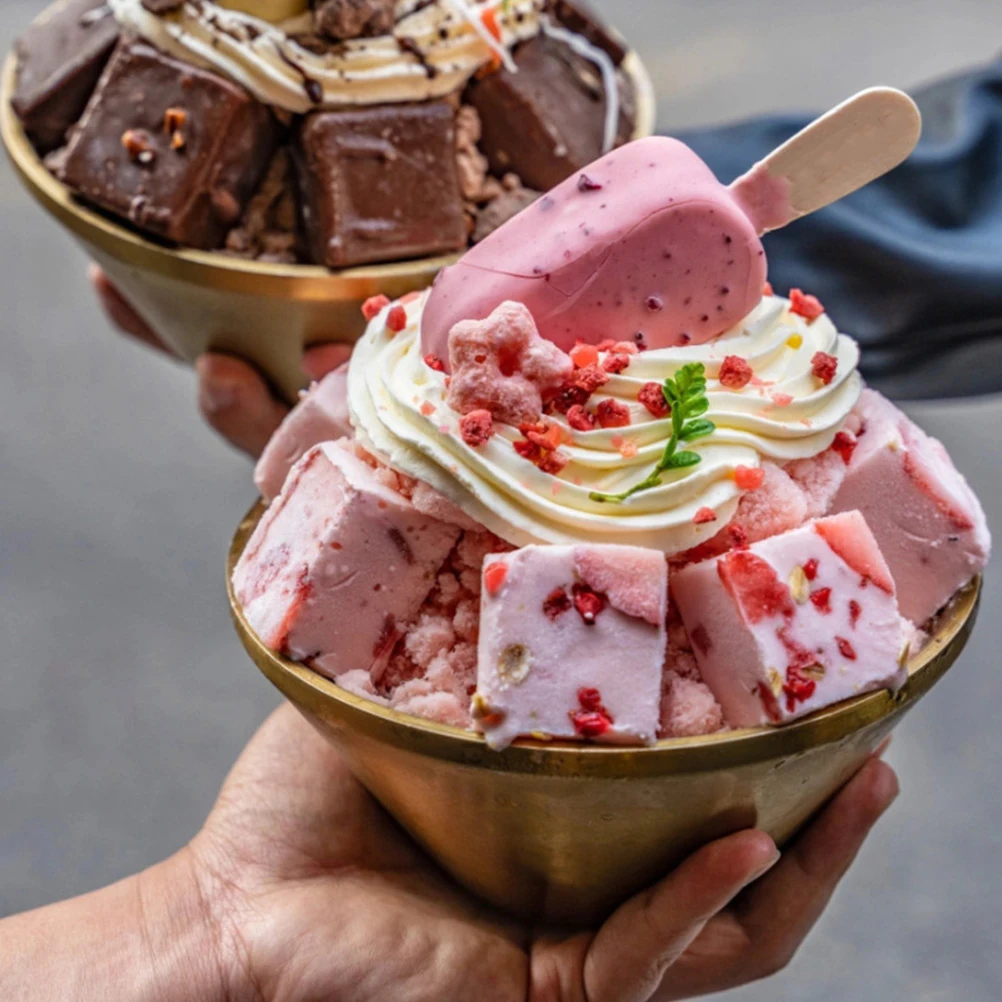 Stainless Steel Ice Cream Bowl Ramen Microwave Safe Dessert Bowls Kitchen Barware Containers V Shaped Easy Clean Smooth Surface
Stainless Steel Ice Cream Bowl Ramen Microwave Safe Dessert Bowls Kitchen Barware Containers V Shaped Easy Clean Smooth Surface