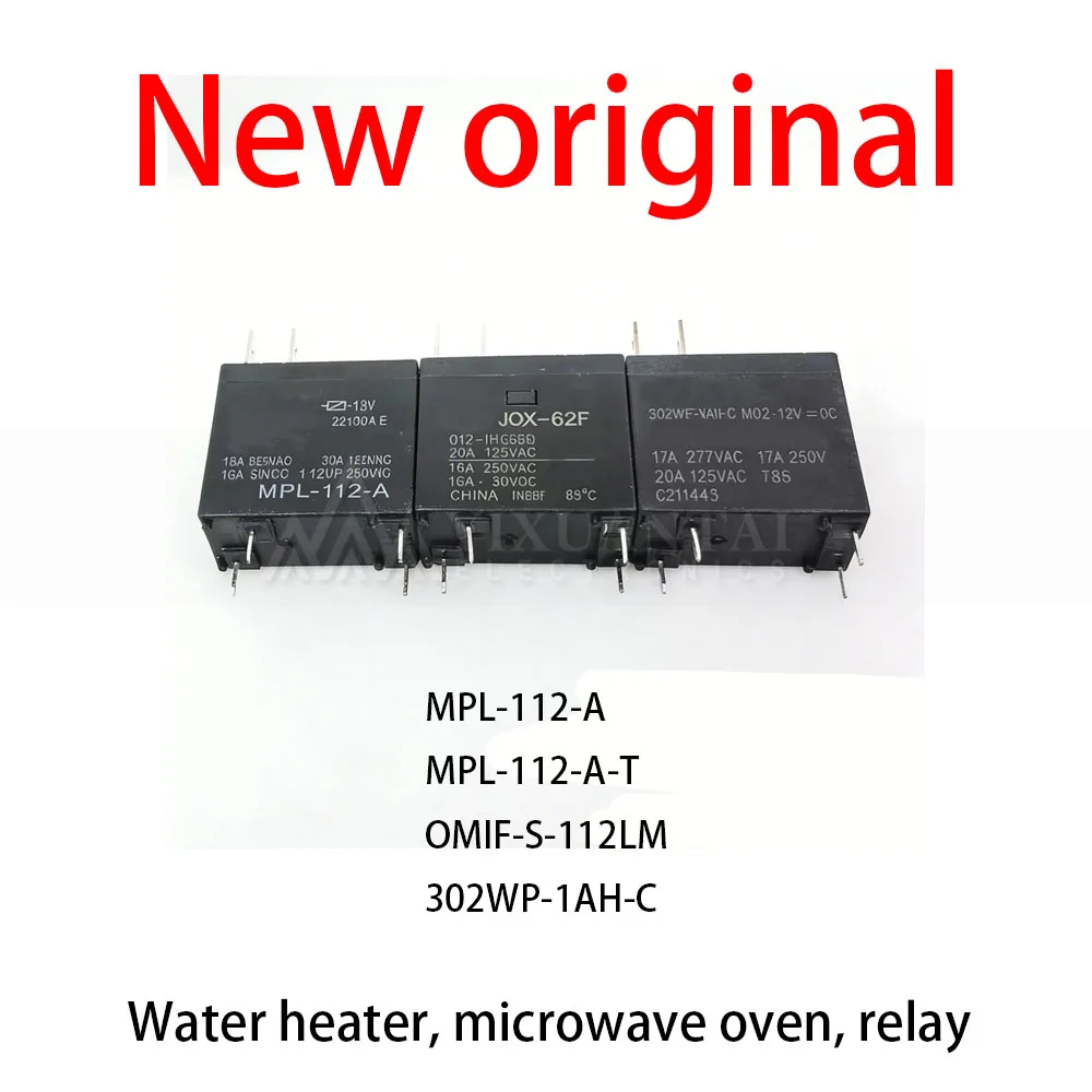 10 Pcs/Lot New original MPL-112-A MPL-112-A-T OMIF-S-112LM 302WP-1AH-C Water heater, microwave oven, relay
10 Pcs/Lot New original MPL-112-A MPL-112-A-T OMIF-S-112LM 302WP-1AH-C Water heater, microwave oven, relay