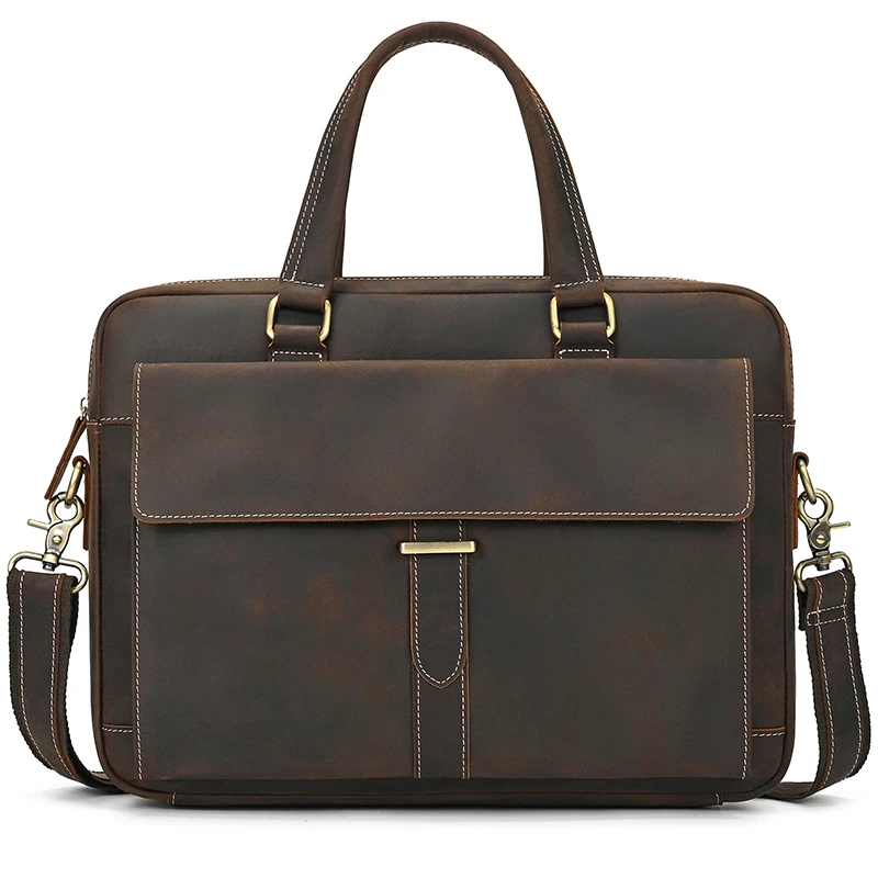 Genuine Leather Briefcase For Men Male Cowskin Laptop Business Handbag Vintage Style Crazy horse leather Shoulder Crossbody Bag
Genuine Leather Briefcase For Men Male Cowskin Laptop Business Handbag Vintage Style Crazy horse leather Shoulder Crossbody Bag