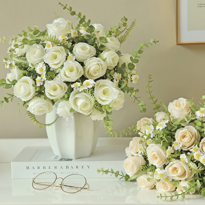 1Pc Silk Rose Artificial Flowers Diy Wedding Home Christmas Decoration Wreath Bridal Bouquet Dining Table Vase Photography Props 
1Pc Silk Rose Artificial Flowers Diy Wedding Home Christmas Decoration Wreath Bridal Bouquet Dining Table Vase Photography Props