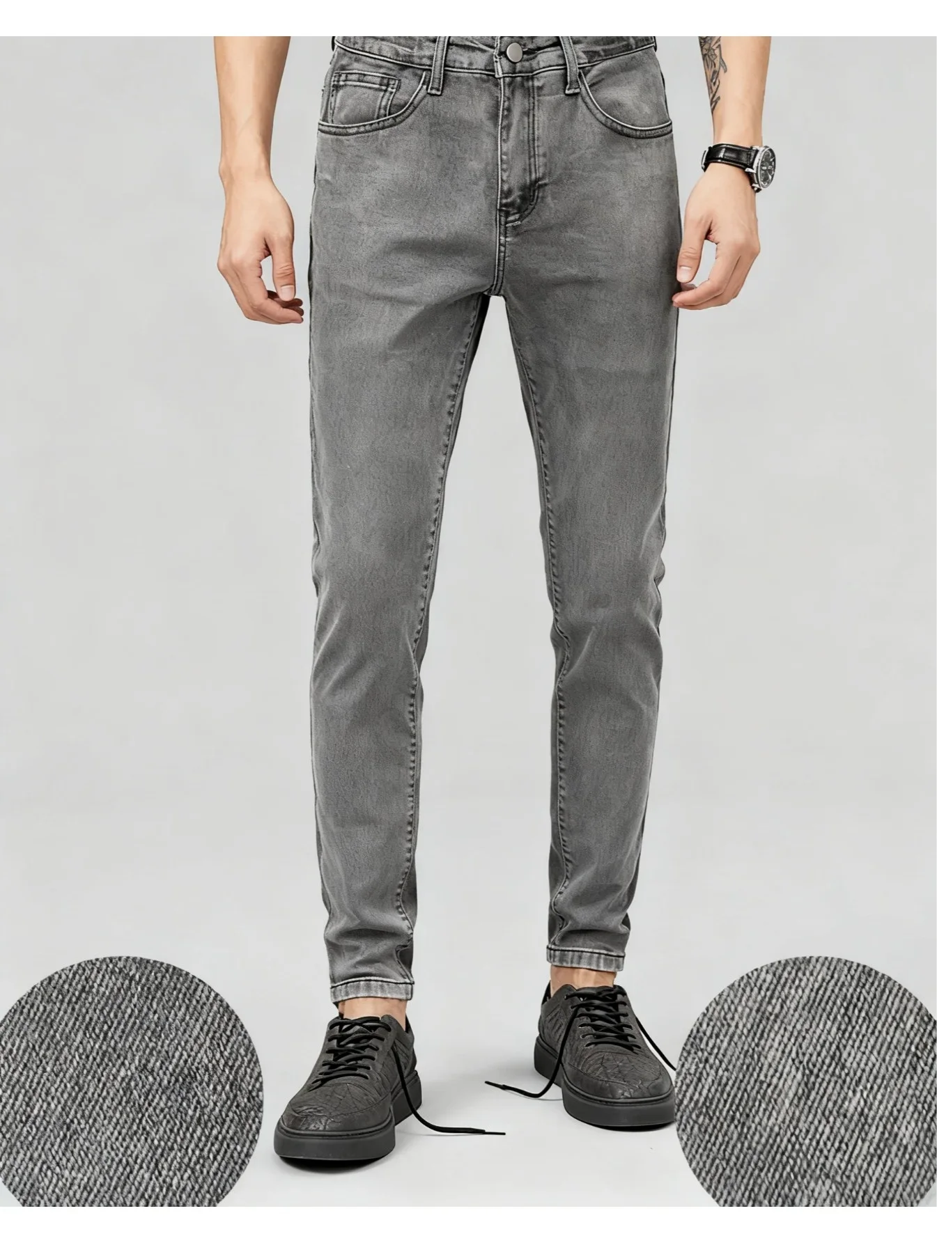 1PC Men's Classic Slim-Fit Skinny Jeans - Stretchy Comfort All-Season Commute Pants
1PC Men's Classic Slim-Fit Skinny Jeans - Stretchy Comfort All-Season Commute Pants