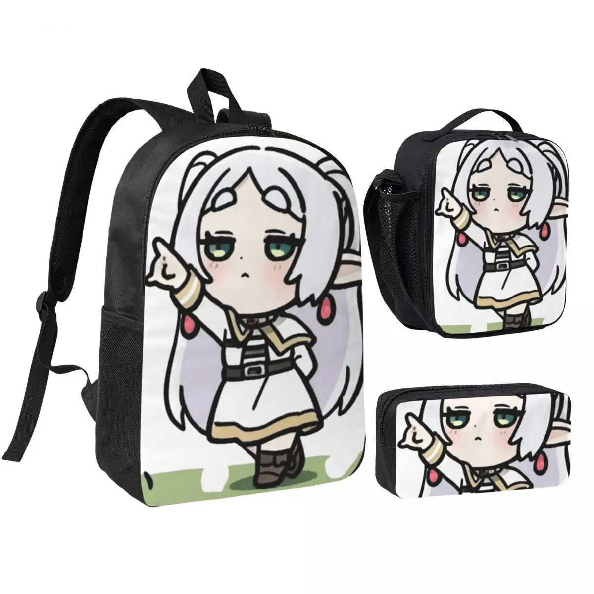 Frieren Chibi Frieren Beyond Journey End Backpack BookBag School Bag Computer Shoulder Bags 3ps Insulated Lunch Bag Pencil Case
Frieren Chibi Frieren Beyond Journey End Backpack BookBag School Bag Computer Shoulder Bags 3ps Insulated Lunch Bag Pencil Case