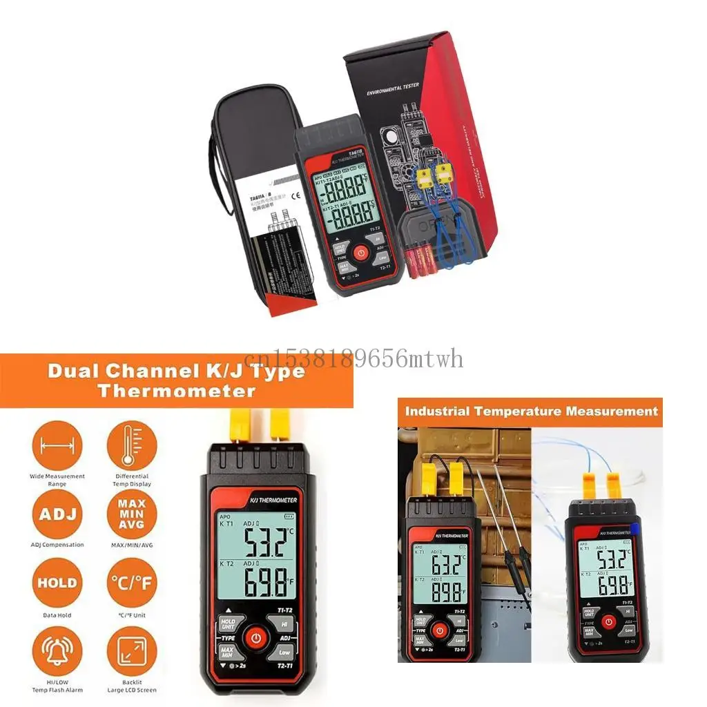 Термометры Два входных термопару Температура. 
Термометры Два входных термопару Температура.
