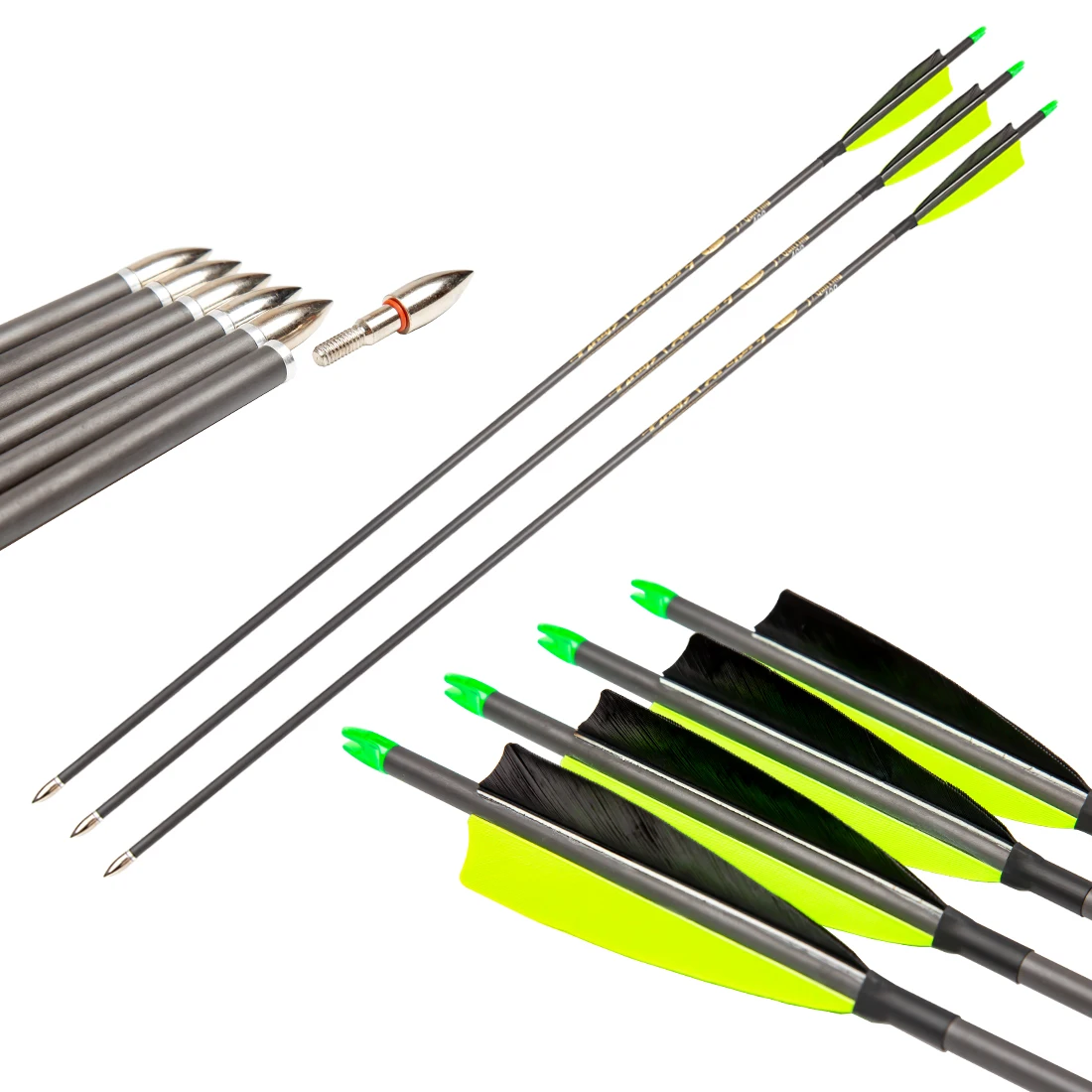 Archery 6 Pcs Pinals Arrow ID6.2mm Carbon Arrow 4 Inch Turkey Feather American Hunting Traditional Bows Available For Hunting
Archery 6 Pcs Pinals Arrow ID6.2mm Carbon Arrow 4 Inch Turkey Feather American Hunting Traditional Bows Available For Hunting