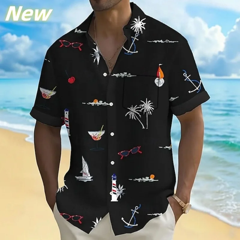 3D Print Sailboat Coconut Tree Aloha Shirt For Men Cocktail Graphic Blouses Casual Short Sleeve Hawalian Shirts Loose Street Top
3D Print Sailboat Coconut Tree Aloha Shirt For Men Cocktail Graphic Blouses Casual Short Sleeve Hawalian Shirts Loose Street Top