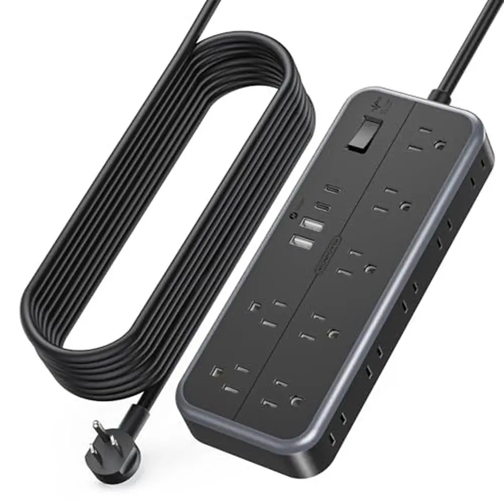 Удлинитель 25 футов, 14 розеток, 4 USB-напряжения, удлинитель 1875 Вт, 2700 Дж, длинный удлинитель для телефонов, планшетов, ПК, ноутбуков, телевизоров
Удлинитель 25 футов, 14 розеток, 4 USB-напряжения, удлинитель 1875 Вт, 2700 Дж, длинный удлинитель для телефонов, планшетов, ПК, ноутбуков, телевизоров