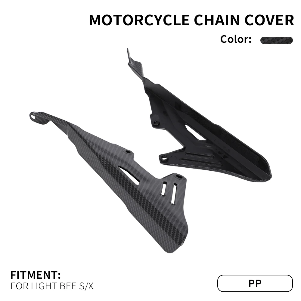 Motorcycle Parts Chain Guard Shield Cover Black Plastic Protection Cover For Sur-Ron Surron Light Bee X & Light Bee S
Motorcycle Parts Chain Guard Shield Cover Black Plastic Protection Cover For Sur-Ron Surron Light Bee X & Light Bee S