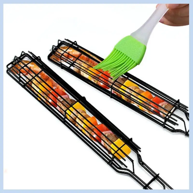 AS63-1 Pcs Grilling Basket Stainless Steel Jumbo Shrimp BBQ Net Kabob Basket For Veggies
AS63-1 Pcs Grilling Basket Stainless Steel Jumbo Shrimp BBQ Net Kabob Basket For Veggies