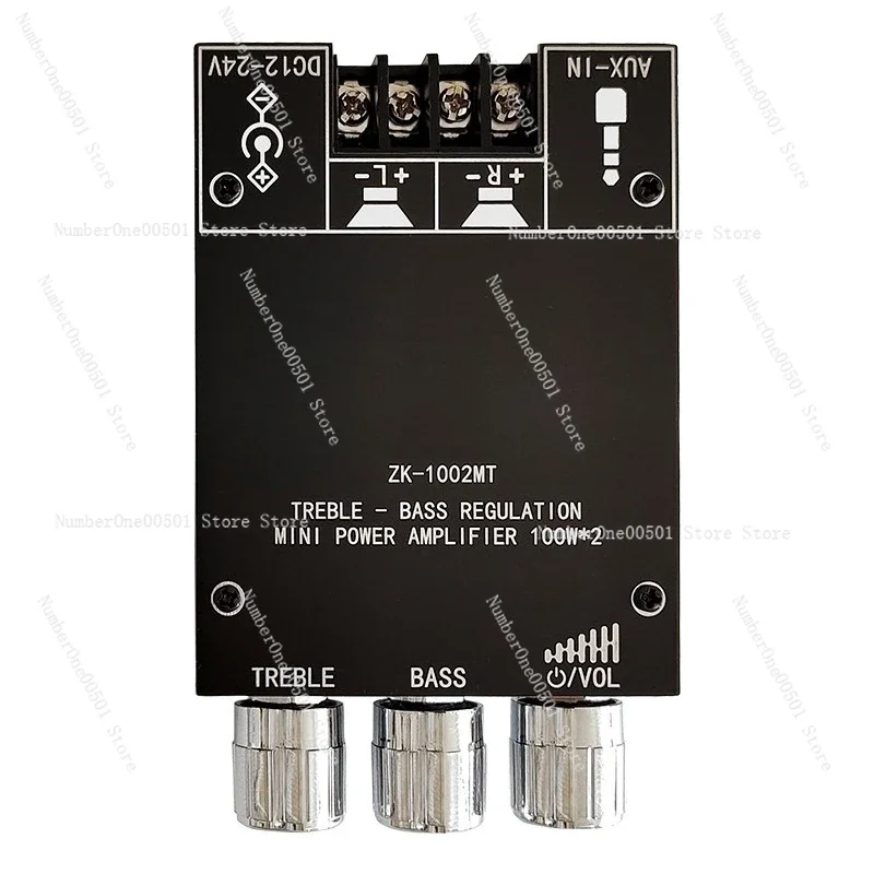 1002MT Stereo Bluetooth Amplifier Board Mini HiFi Audio Module 100Wx2 Bass Treble Control Dual Channel Amp -095
1002MT Stereo Bluetooth Amplifier Board Mini HiFi Audio Module 100Wx2 Bass Treble Control Dual Channel Amp -095