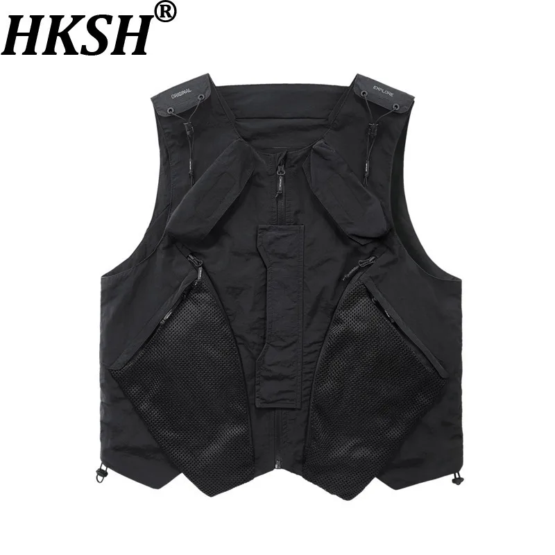 HKSH весна лето новый мужской тренд функциональный лоскутный жилет в стиле сафари с несколькими карманами дизайн Sense панк куртка без рукавов HK13996
HKSH весна лето новый мужской тренд функциональный лоскутный жилет в стиле сафари с несколькими карманами дизайн Sense панк куртка без рукавов HK13996