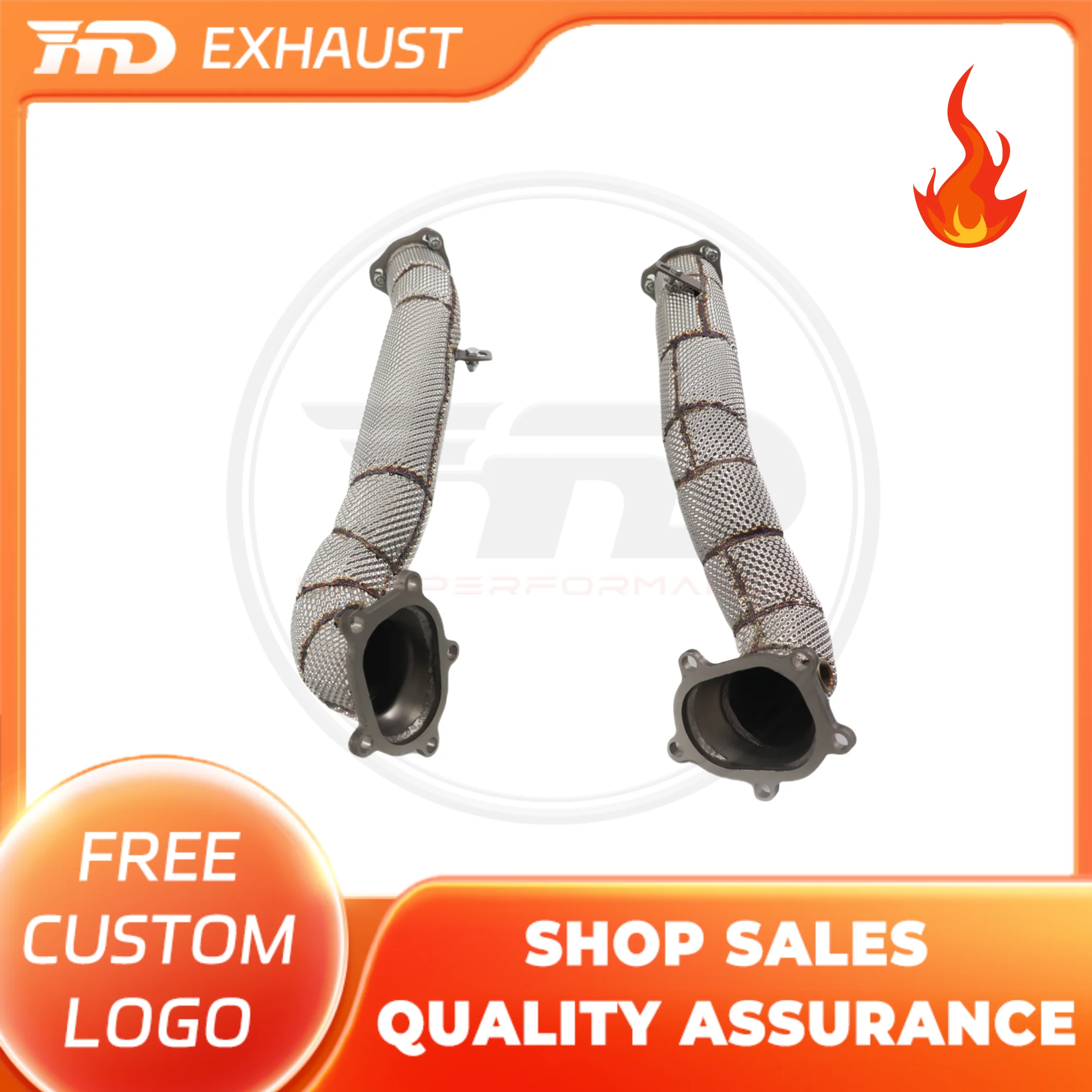 HMD Hot sale Exhaust Pipe High Flow Performance Downpipe for Audi AUDI S6 S7 RS6 RS7 C7 4.0T With Heat Shield
HMD Hot sale Exhaust Pipe High Flow Performance Downpipe for Audi AUDI S6 S7 RS6 RS7 C7 4.0T With Heat Shield
