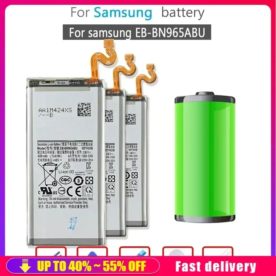 EB-BN965ABU Аккумулятор для мобильного телефона 4000 мАч для Samsung Galaxy Note 9 Note 9 N9600 SM-N9600 SM-N960F N960F N960U N960N N960W
EB-BN965ABU Аккумулятор для мобильного телефона 4000 мАч для Samsung Galaxy Note 9 Note 9 N9600 SM-N9600 SM-N960F N960F N960U N960N N960W