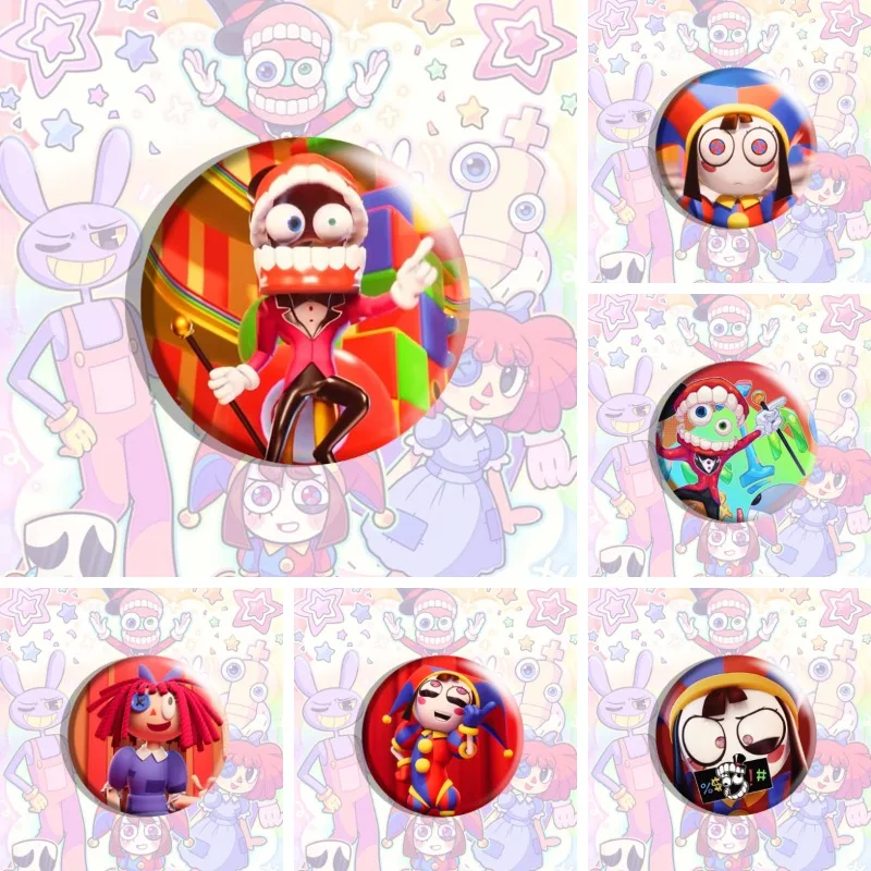 5.8cm Kawaii The Amazing Digital Circus Series Brooch Cartoon Character Creative HD Printing Tinplate Laser Badge Birthday Gift
5.8cm Kawaii The Amazing Digital Circus Series Brooch Cartoon Character Creative HD Printing Tinplate Laser Badge Birthday Gift