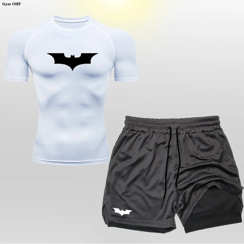 Men's Form-Fitting Gym Training Set, Quick Dry T-Shirt and Shorts, Ideal for Highlighting Your Muscular Physique
Men's Form-Fitting Gym Training Set, Quick Dry T-Shirt and Shorts, Ideal for Highlighting Your Muscular Physique