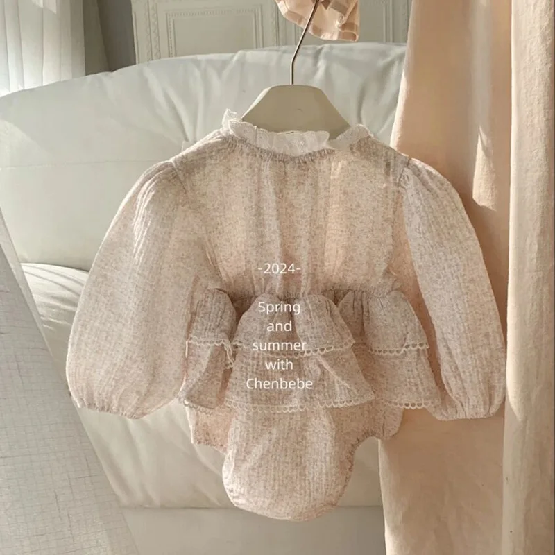 Floral Rompers Spring New Korean Fashionable Cute Sweet Casual Long Sleeved Floral Lace Stand Up Collar Princess Rompers
Floral Rompers Spring New Korean Fashionable Cute Sweet Casual Long Sleeved Floral Lace Stand Up Collar Princess Rompers