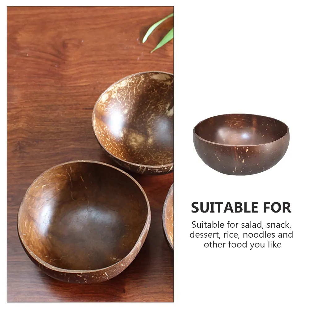 Coconut Shell Bowl Food Containers Home Decoration Lightweight Kitchen Barware Smooth Surface Storage Bowl
Coconut Shell Bowl Food Containers Home Decoration Lightweight Kitchen Barware Smooth Surface Storage Bowl