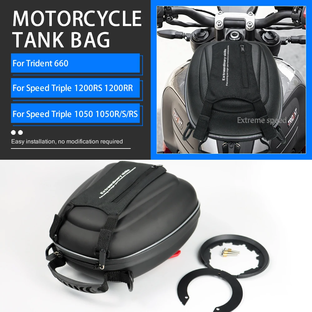 Detachable Tanklock Flange Tank Bag Luggage For Speed Triple 1050 1050R/S/RS 1200RS RR Trident 660 2023 2021 2022 2020 2015 bags
Detachable Tanklock Flange Tank Bag Luggage For Speed Triple 1050 1050R/S/RS 1200RS RR Trident 660 2023 2021 2022 2020 2015 bags