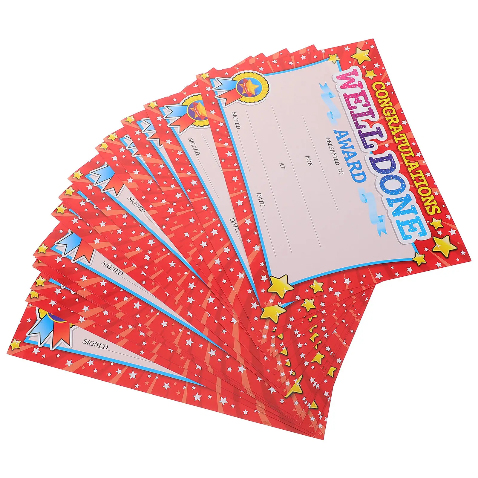 20Pcs Motivational Award Certificates for Kindergarten Students English Recognition Certificates Colorful Cartoon Design
20Pcs Motivational Award Certificates for Kindergarten Students English Recognition Certificates Colorful Cartoon Design