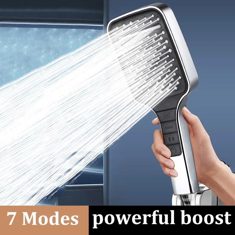 7-speed Booster Large Panel Handheld Shower Head High-quality Shower Household Filter Shower Head Set Multifunctional
7-speed Booster Large Panel Handheld Shower Head High-quality Shower Household Filter Shower Head Set Multifunctional