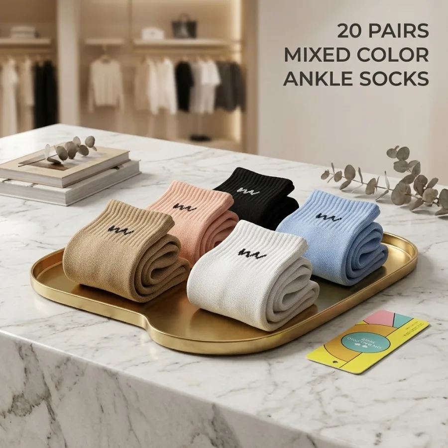 20 pairs of exquisite and versatile neutral ankle socks
20 pairs of exquisite and versatile neutral ankle socks