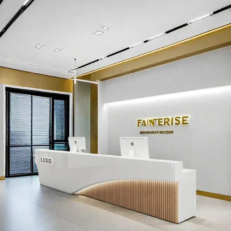 Elegant Office Desk Executive Furniture Minimalist Beauty Salon Storage Reception Luxury Kassentisch Counter Table Modern
Elegant Office Desk Executive Furniture Minimalist Beauty Salon Storage Reception Luxury Kassentisch Counter Table Modern