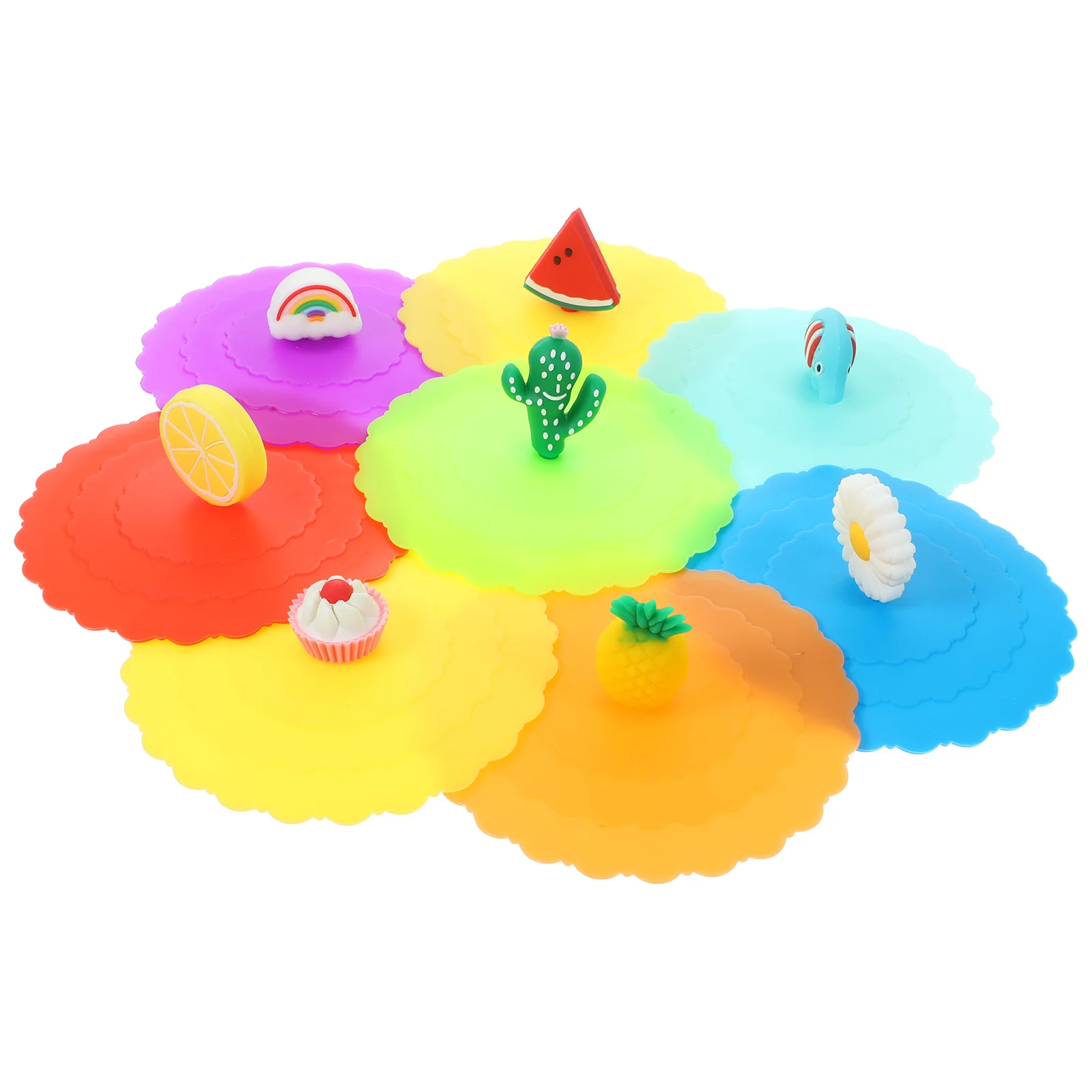 8Pcs Flexible Silicone Cup Lids Wave Shape Cartoon Mug Covers Universal Anti-Dust Drink Covers for Home Silicone Cup Lids
8Pcs Flexible Silicone Cup Lids Wave Shape Cartoon Mug Covers Universal Anti-Dust Drink Covers for Home Silicone Cup Lids
