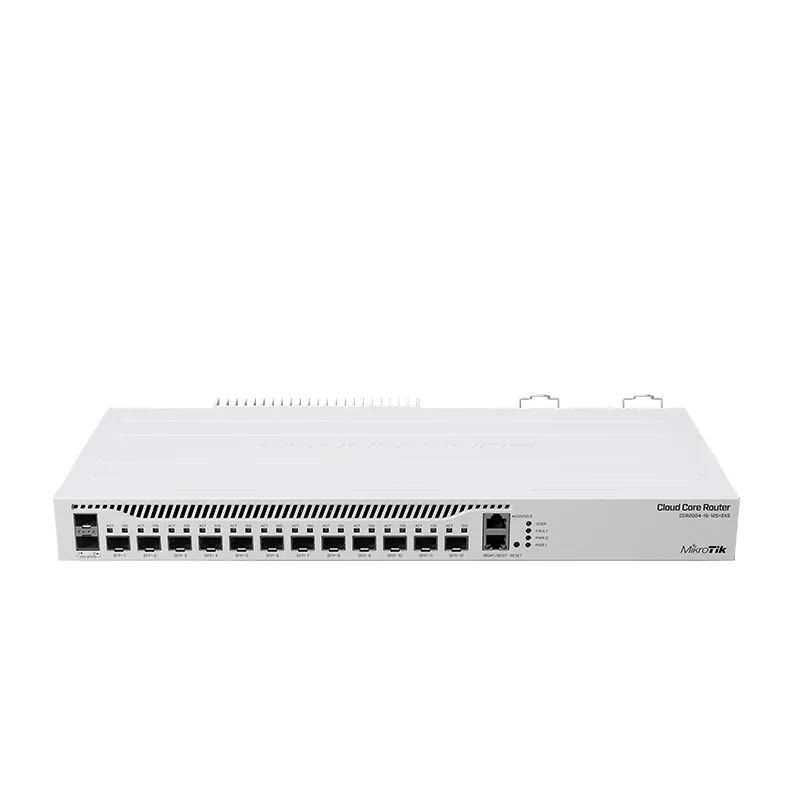 CCR2004-1G-12S + 2XS Enterprise 10 Gigabit Fiber ROS Router 
CCR2004-1G-12S + 2XS Enterprise 10 Gigabit Fiber ROS Router