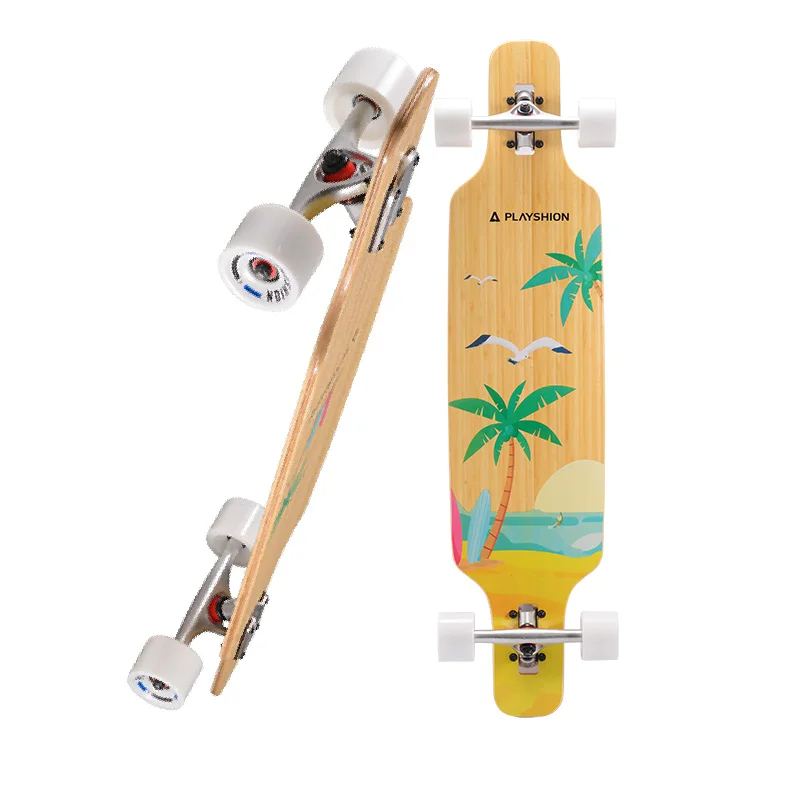 39 inch Drop Through Down Wood Long Board The Coconut Pattern Longboard Skateboard
39 inch Drop Through Down Wood Long Board The Coconut Pattern Longboard Skateboard