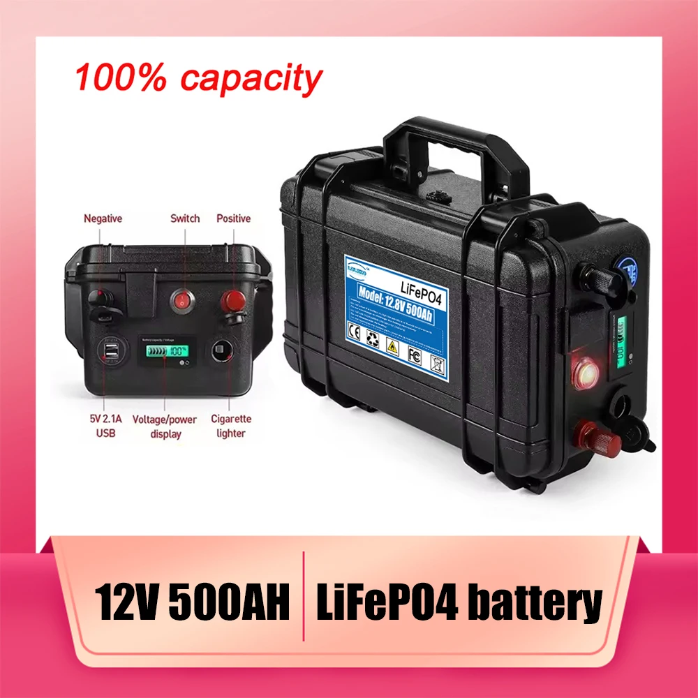 travel LiFePO4 12V 500Ah Battery Pack for Golf Cart Solar Storage Inverter RV - Waterproof Lithium Iron Phosphate Cells
travel LiFePO4 12V 500Ah Battery Pack for Golf Cart Solar Storage Inverter RV - Waterproof Lithium Iron Phosphate Cells
