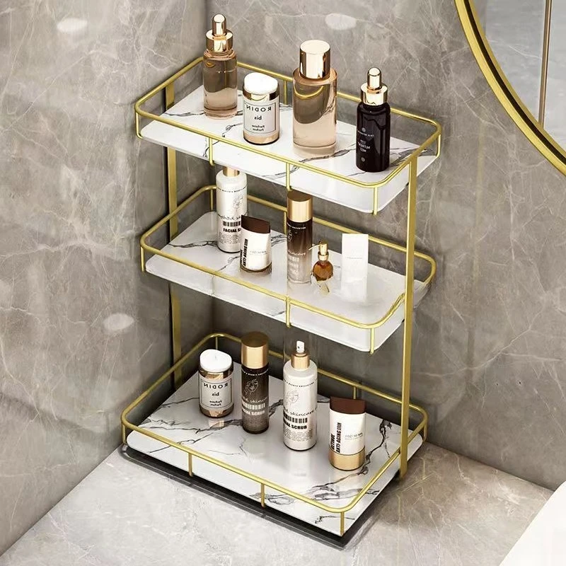 Luxurious Bathroom Shelf Organizer Multi Layer Vanity Stand for Toilet Countertop Storage Modern Home Use Home Organizer
Luxurious Bathroom Shelf Organizer Multi Layer Vanity Stand for Toilet Countertop Storage Modern Home Use Home Organizer