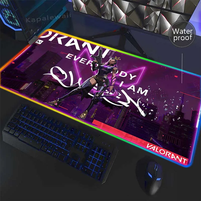RGB HD Print Valorant Large Gaming Mouse Pad XXL Desk Mat Waterproof Non-Slip Rubber Game Mouse Mat LED Office Laptop Mice Pad
RGB HD Print Valorant Large Gaming Mouse Pad XXL Desk Mat Waterproof Non-Slip Rubber Game Mouse Mat LED Office Laptop Mice Pad