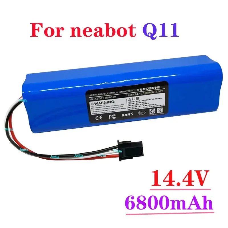 For neabot Robotic vacuum cleaner Q11 lithium battery 14.4V original 6800mAh capacity
For neabot Robotic vacuum cleaner Q11 lithium battery 14.4V original 6800mAh capacity